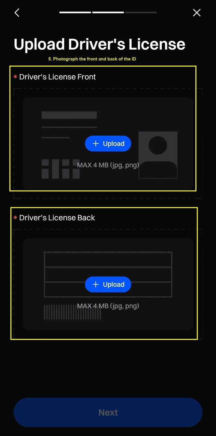 KYC - Upload ID
