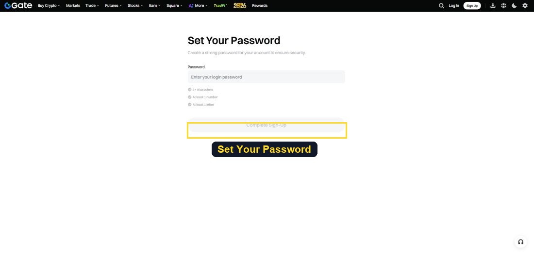 Set Your Password