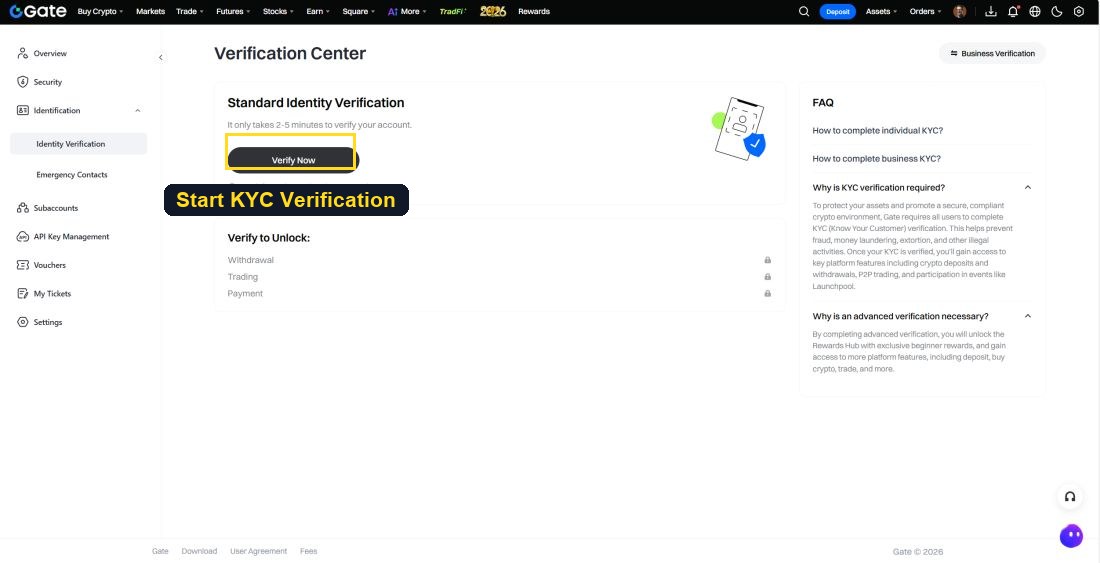 Start KYC Verification