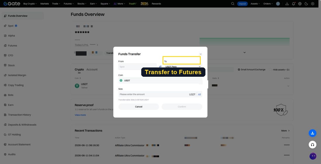 Transfer to Futures